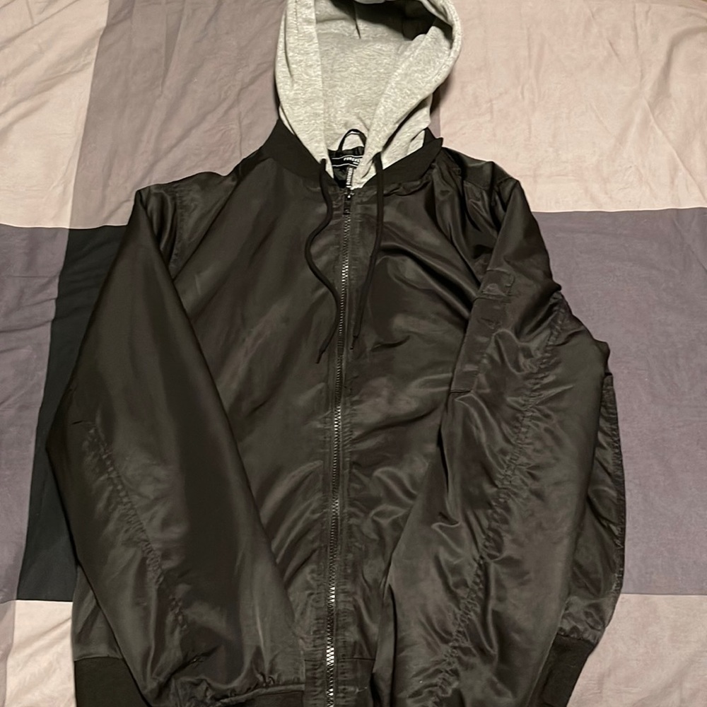Forever 21 Black Jacket-Sweatshirt